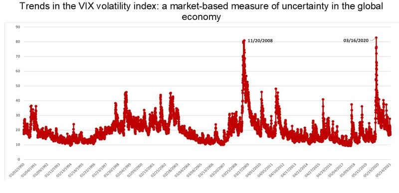 Trends in the VIX volatility index: a market-based measure of uncertainty in the global economy